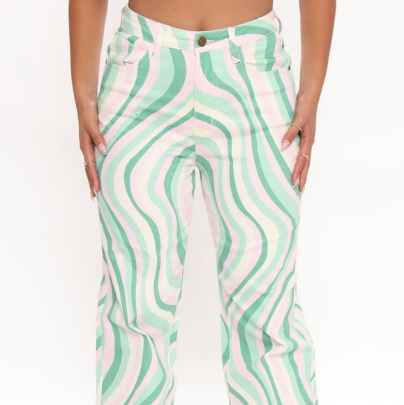 So Hypnotic Stretch Straight Leg Jeans - Multi Color - Picture 2 of 6